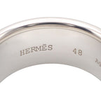Hermes Eclipse Ribbon Ring 925 Sterling Silver Logo — view 6