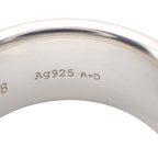 Hermes Eclipse Ribbon Ring 925 Sterling Silver Logo — view 7