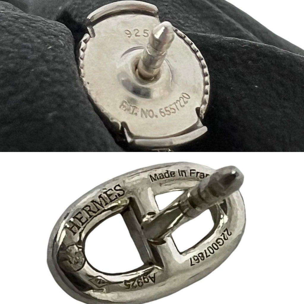 Hermes Chaine D'ancre Earrings 925 Sterling Silver — view 3
