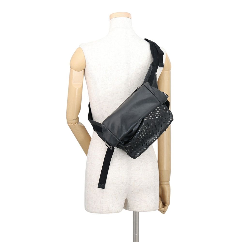 Bottega Veneta Belt Bag Perforated Leather Black — view 5