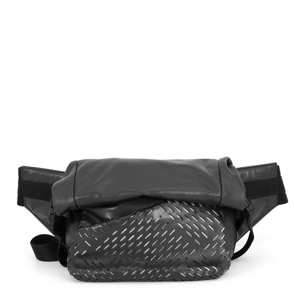 Bottega Veneta Belt Bag Perforated Leather Black