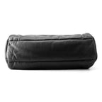 Saint Laurent Paris Boston Bag Wide Logo Puffer Lambskin Black — view 3