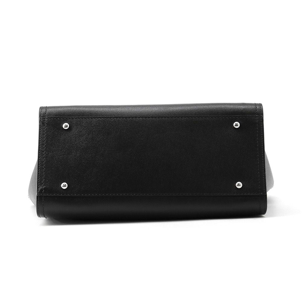 Chanel Tote Deauville Shopping CC Logo Studs Caviar Leather 2-Way Black — view 3