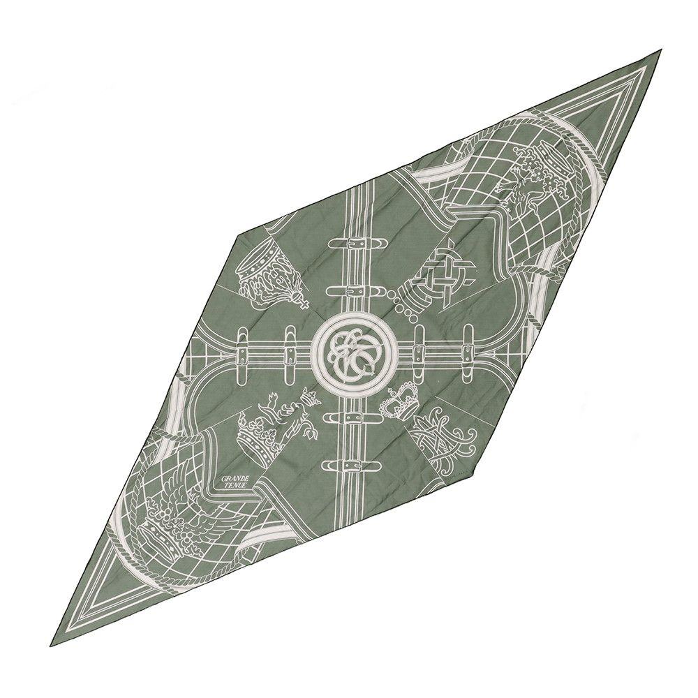 Hermes Scarf Losange Salonno Grande Tenue Cotton