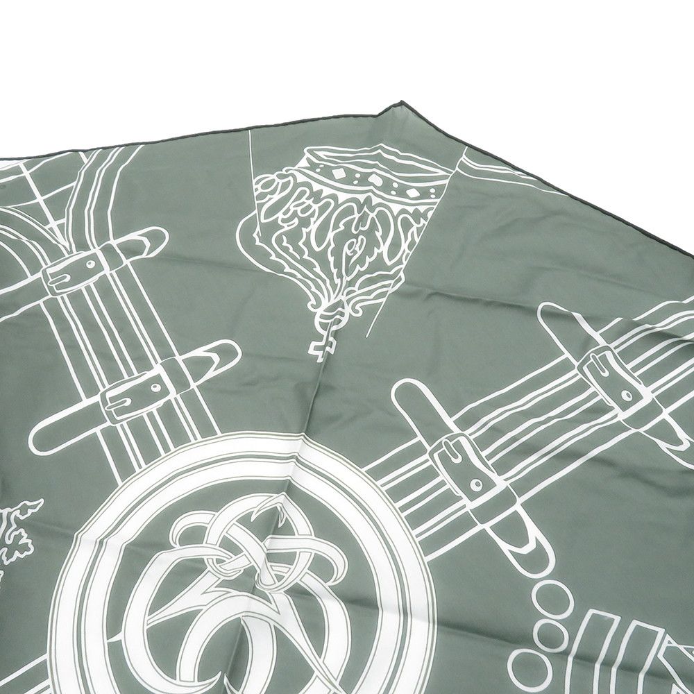Hermes Scarf Losange Salonno Grande Tenue Cotton — view 3