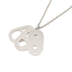 Hermes Necklace Maillon Deep Dune Silver Black — view 3