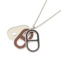 Hermes Necklace Maillon Deep Dune Silver Black