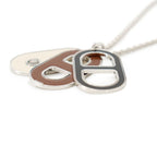 Hermes Necklace Maillon Deep Dune Silver Black — view 2