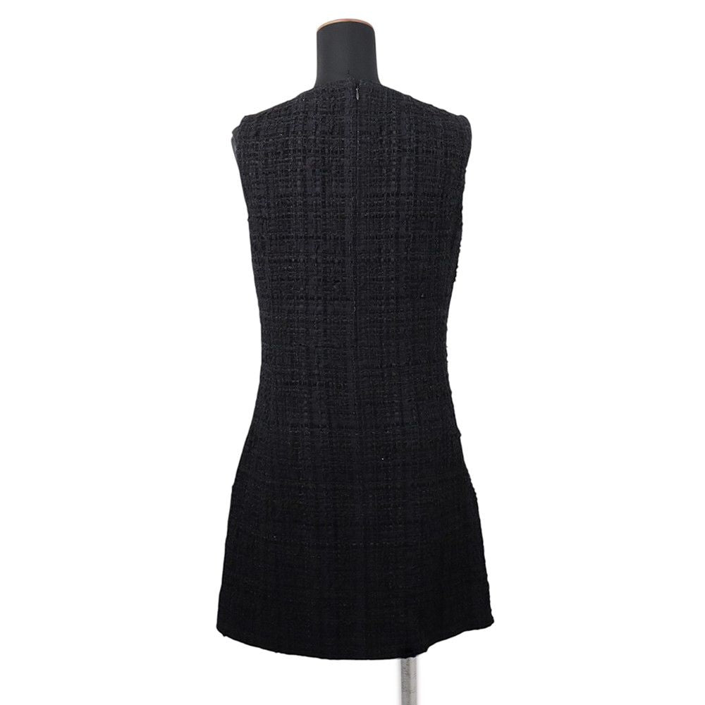 Chanel Dress Tweed 36 Black — view 2
