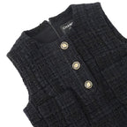 Chanel Dress Tweed 36 Black — view 3