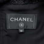 Chanel Dress Tweed 36 Black — view 8