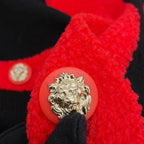 Chanel Cardigan Lion Button Cashmere Blend Knit 36 Top Black — view 5