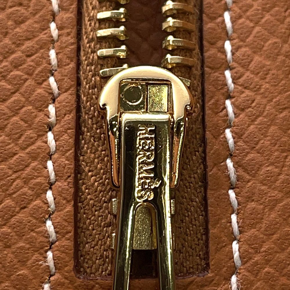 Hermes Bifold Wallet Bearn Compact Gold Epsom — view 8