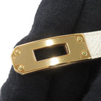 Hermes Bracelet Kelly Double Tour Cles Pink Gold Epsom T2 — view 7