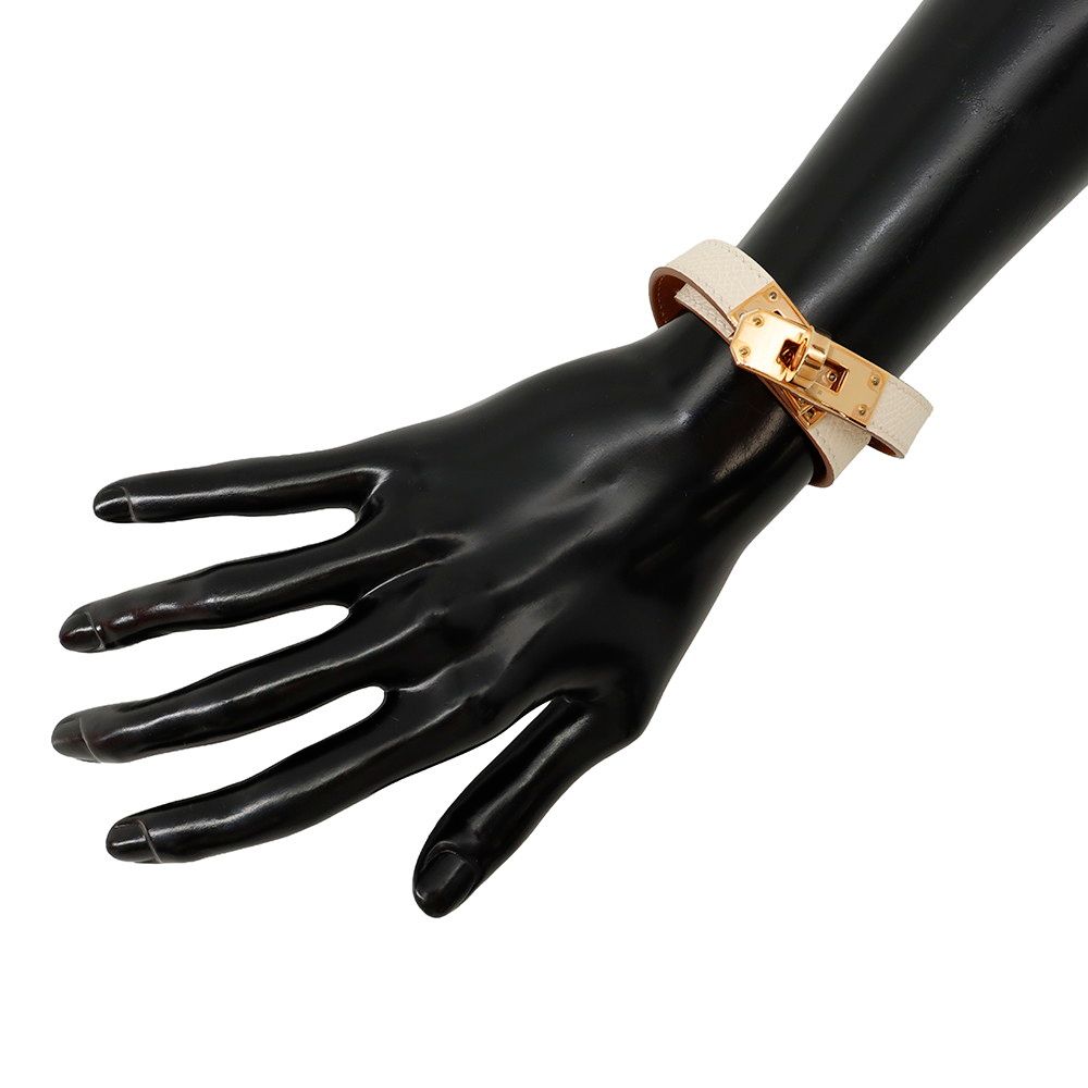 Hermes Bracelet Kelly Double Tour Cles Pink Gold Epsom T2 — view 4