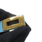 Hermes Bracelet Kelly Double Tour Celeste Gold Epsom T2 — view 7