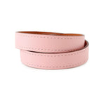 Hermes Bracelet Kelly Double Tour Rose Sakura Pink Gold Swift T2 — view 3