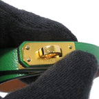Hermes Bracelet Mini Kelly Double Tour Bamboo Gold Chevre Misor T2 — view 6