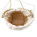Chanel 22 Mini CC Logo Shiny Calf Leather 2-Way Shoulder Bag White — view 6