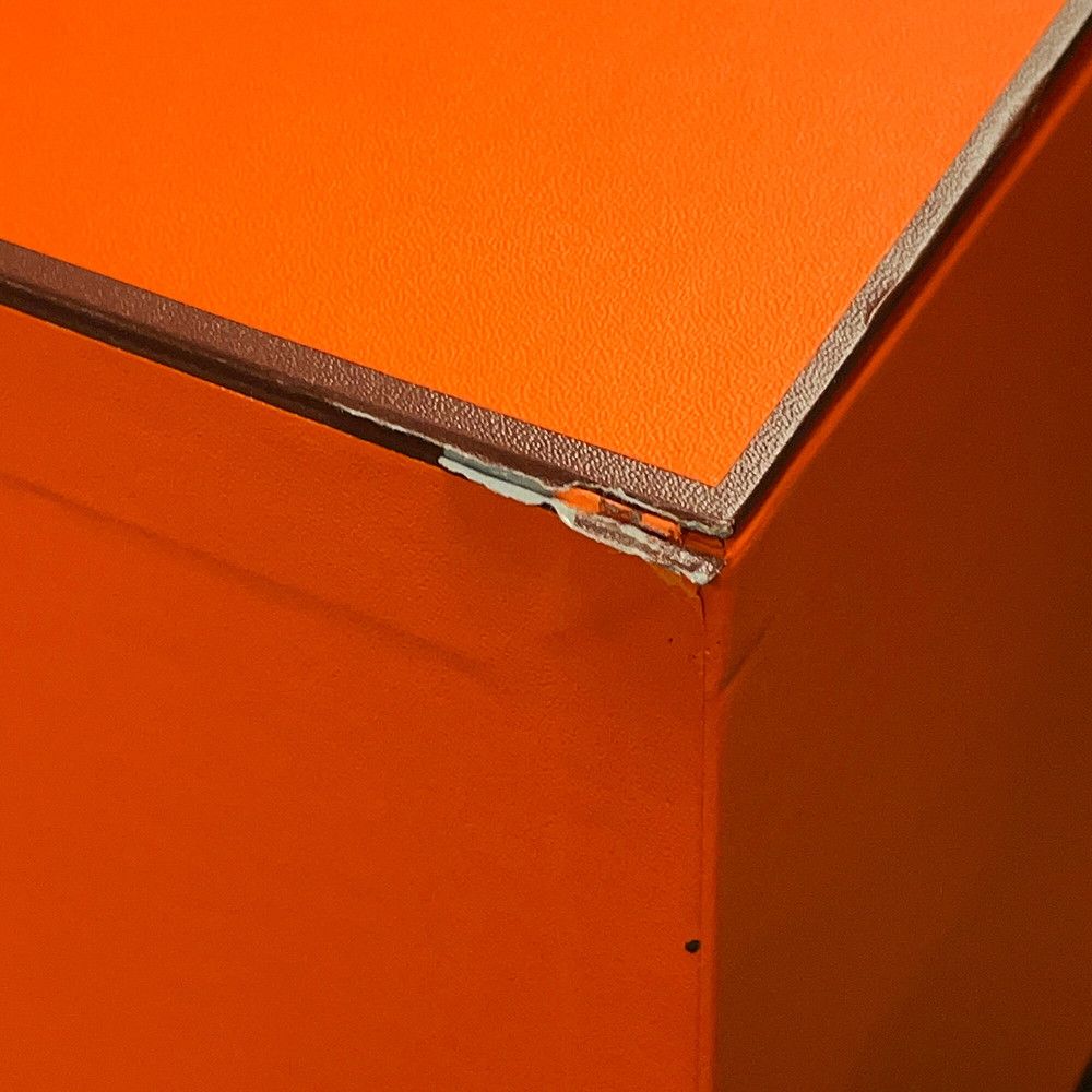 Hermes Carry Case Ro Ring Mobility Suitcase Forbe Orange Silver Taurillon Legat — view 7