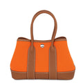 Hermes Tote Neo Garden 23 Party Gold Silver Toile Officier Negonda