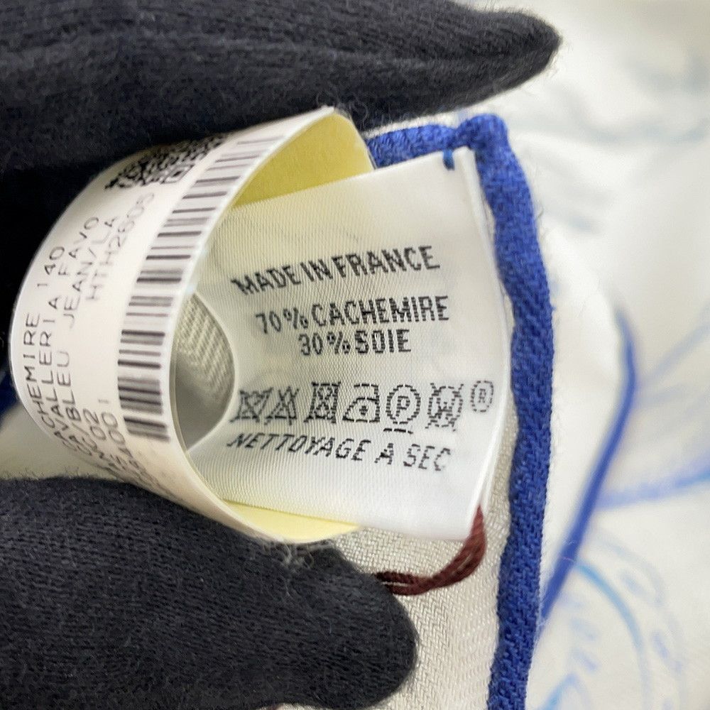 Hermes Shawl Carre 140 Geant Della Cavalleria Favolosa Cashmere Silk Scarf — view 4