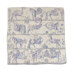 Hermes Shawl Carre 140 Geant Della Cavalleria Favolosa Cashmere Silk Scarf