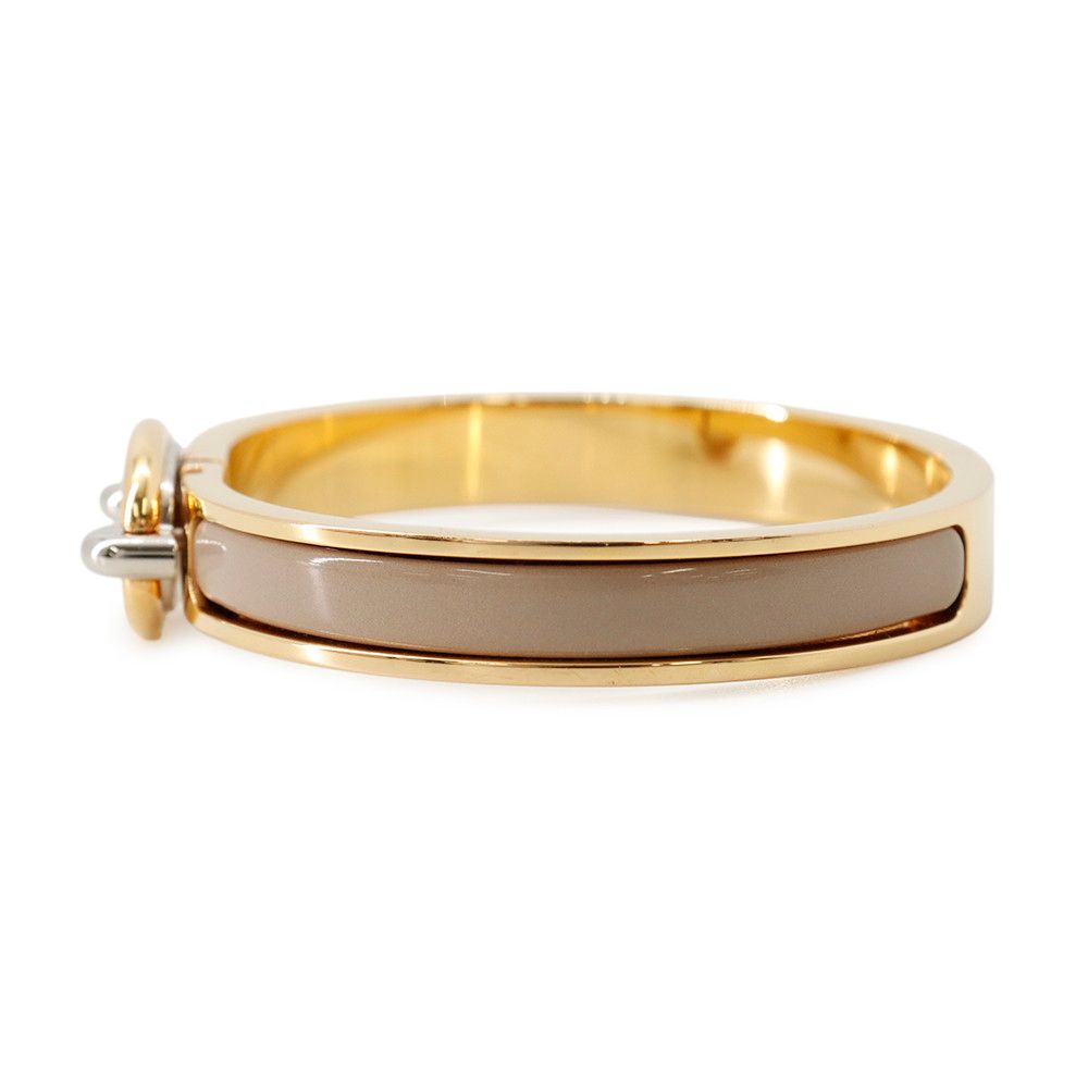Hermes Bracelet Chaine D'ancre Mini Click PM Brown Glace Gold — view 2