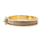 Hermes Bracelet Chaine D'ancre Mini Click PM Brown Glace Gold — view 2