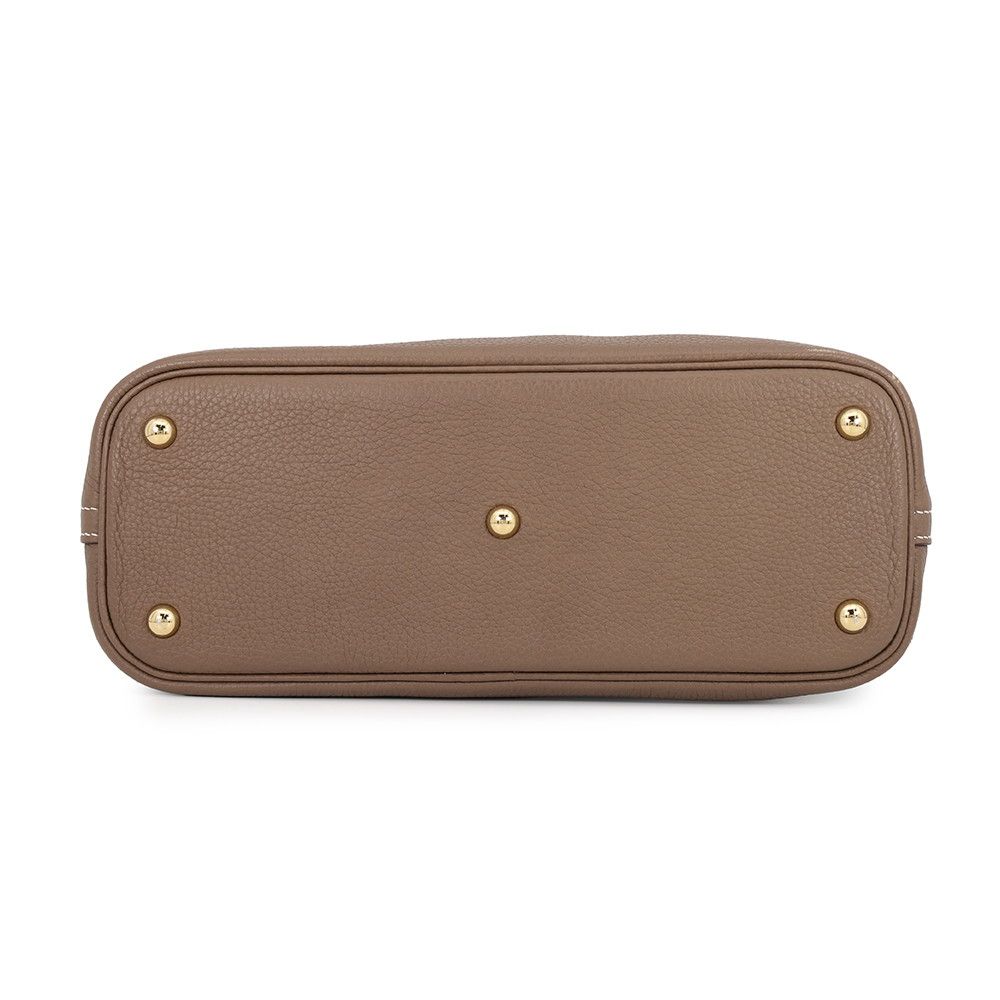 Hermes Handbag Bolide 31 Etoupe Gold Taurillon Clemence 2-Way — view 3
