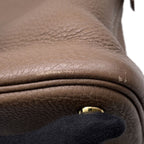 Hermes Handbag Bolide 31 Etoupe Gold Taurillon Clemence 2-Way — view 7