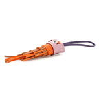 Hermes Bag Charm Chouette Mauve Sylvestre Purple Orange Gold White Black Epsom — view 2