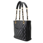 Chanel Tote Quilted CC Logo Petite Shopping PST Black — view 2