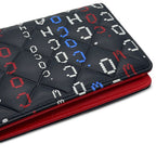Chanel Wallet Typography Quilted CC Logo Bifold Leather Black — view 6