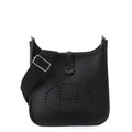 Hermes Shoulder Bag Evelyne 3 23 Black Silver Taurillon Clemence