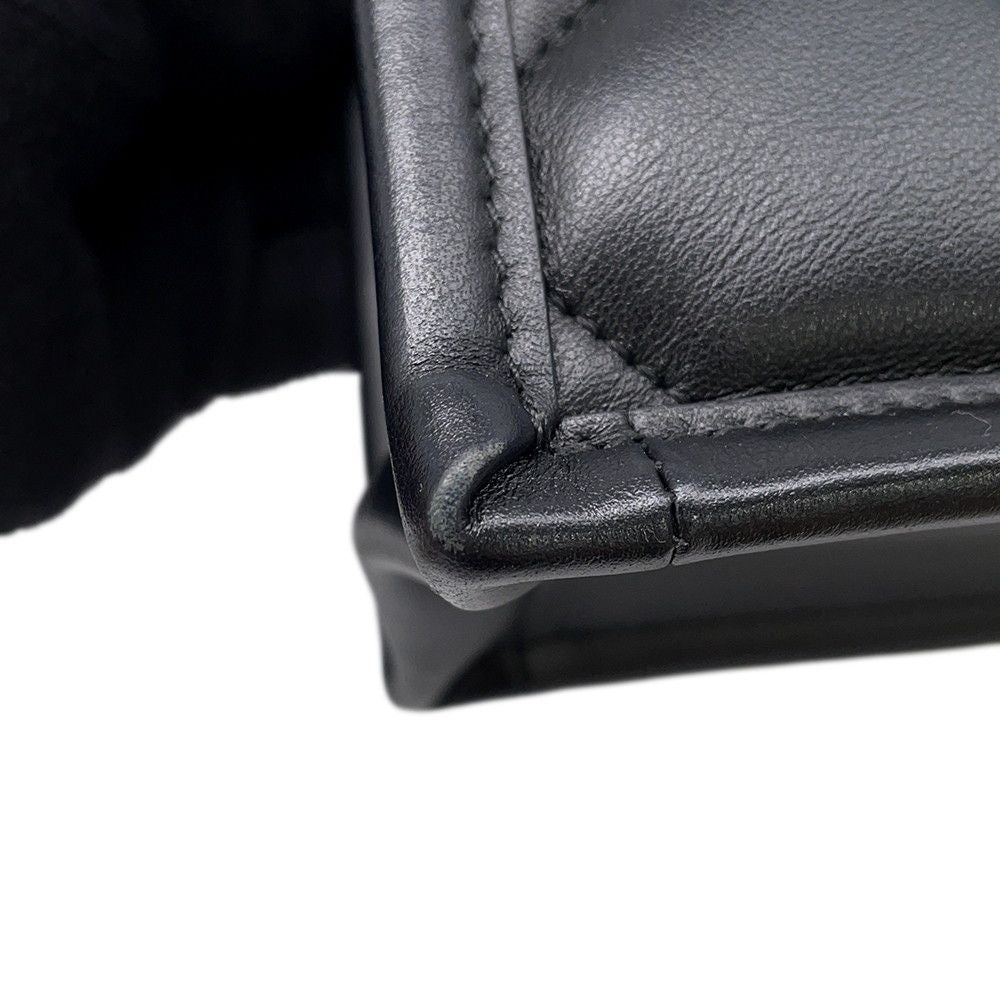 Dior Handbag Book Tote Mini Macro Cannage 2-Way Shoulder Black — view 7