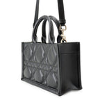 Dior Handbag Book Tote Mini Macro Cannage 2-Way Shoulder Black — view 2