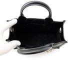 Dior Handbag Book Tote Mini Macro Cannage 2-Way Shoulder Black — view 6