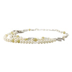 Chanel Necklace CC Logo Ribbon Motif Rhinestone Faux Pearl 08 — view 2