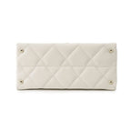 Chanel Chain Shoulder Bag Quilted CC Logo Top Handle Mini Flap Caviar Leather — view 3