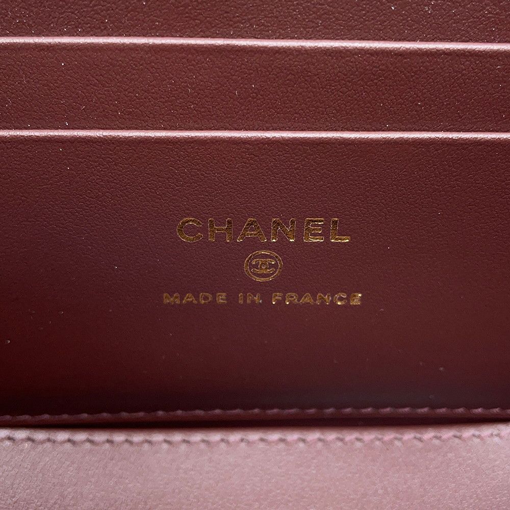 Chanel Chain Shoulder Bag Vanity Case CC Logo Quilted Caviar Leather Black — view 8