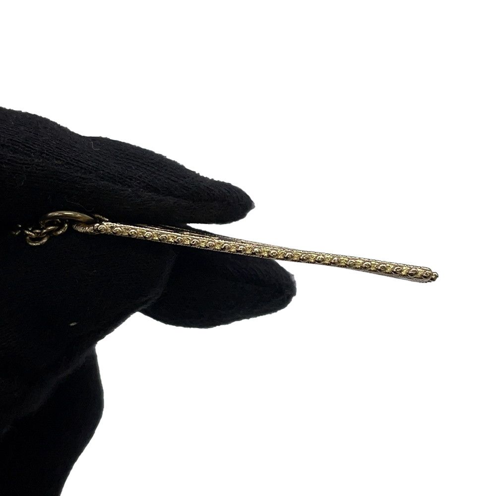 Chanel Necklace CC Logo Rhinestone Faux Pearl — view 6