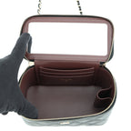 Chanel Chain Shoulder Bag Vanity Case CC Logo Quilted Caviar Leather Black — view 5