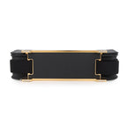 Hermes Shoulder Bag Geta Slim Black Gold Epsom — view 3