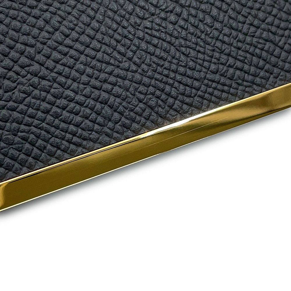 Hermes Shoulder Bag Geta Slim Black Gold Epsom — view 8
