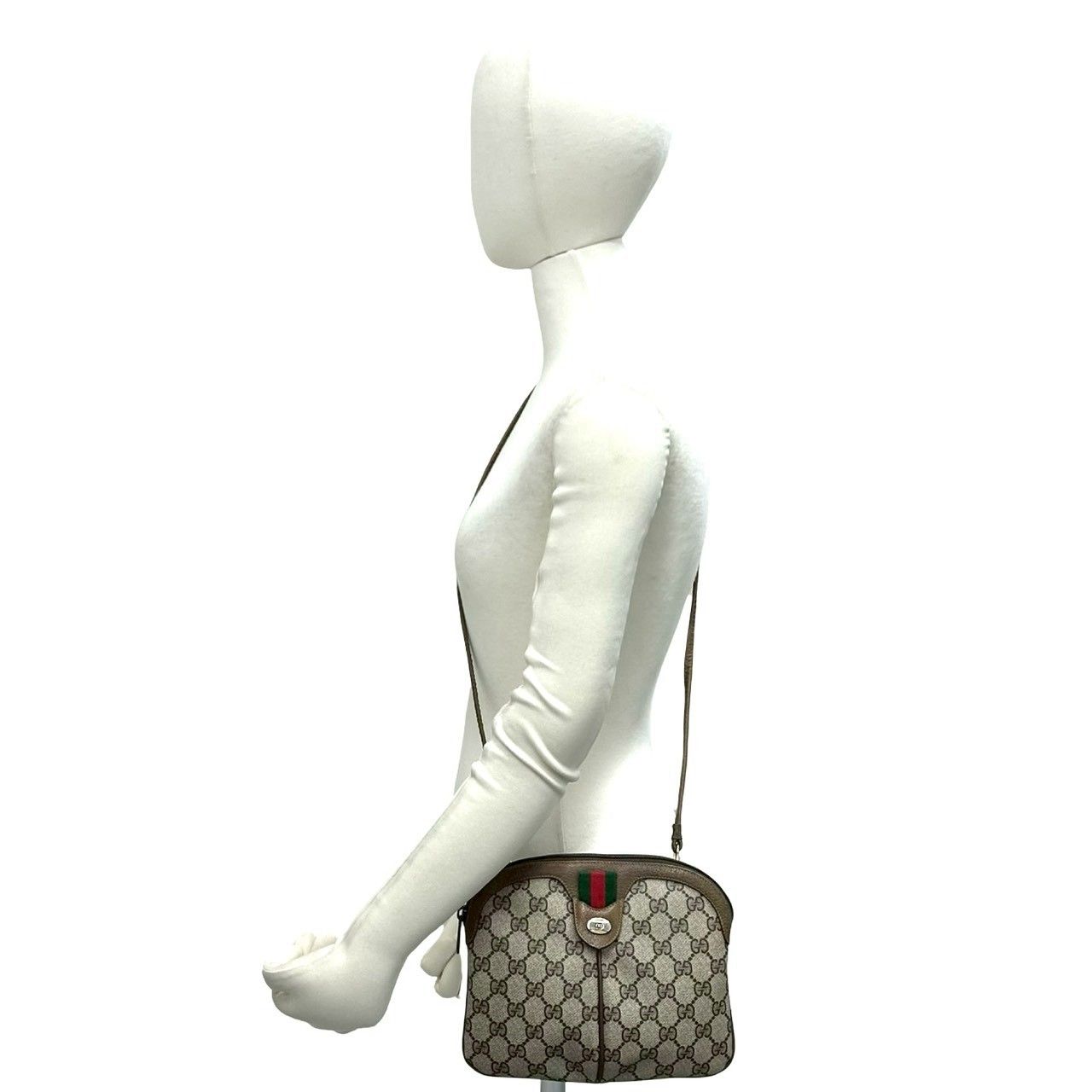 Gucci Vintage Sherry Line GG Logo Pattern Leather Shoulder Bag Crossbody — view 2