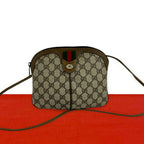 Gucci Vintage Sherry Line GG Logo Pattern Leather Shoulder Bag Crossbody
