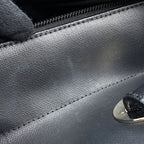 Chanel Tote Paris Biarritz PM Quilted CC Logo Black — view 8