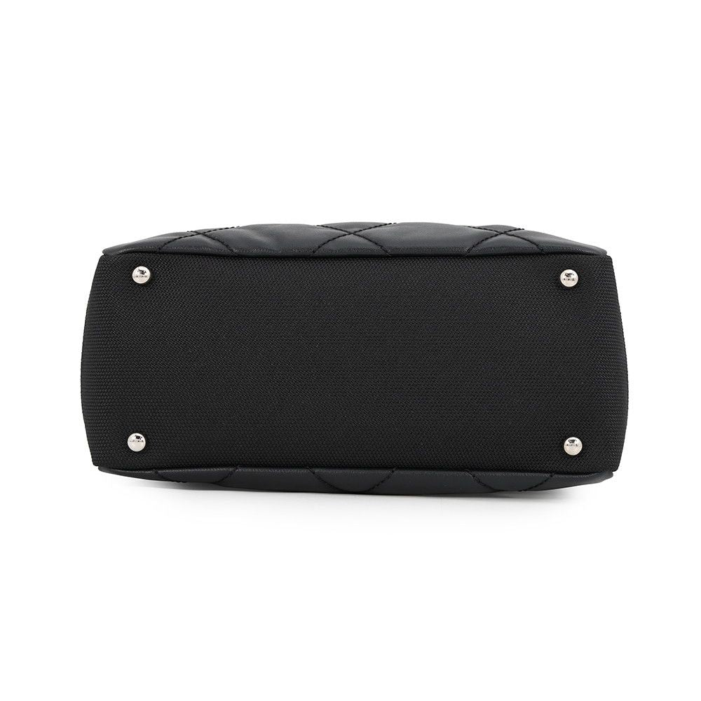 Chanel Tote Paris Biarritz PM Quilted CC Logo Black — view 3