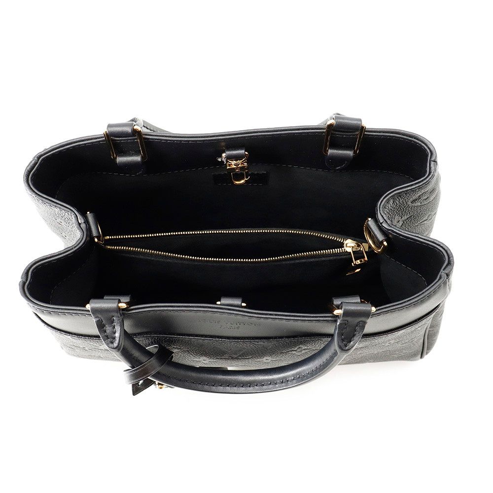 Louis Vuitton Monogram Empreinte Avenue PM 2-Way Shoulder Bag Black — view 6